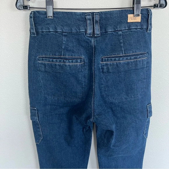 PAIGE NWT Dion 32 In. W/Cargo Pockets High Rise Utility Jeans Denim New Women 26 - Picture 9 of 12